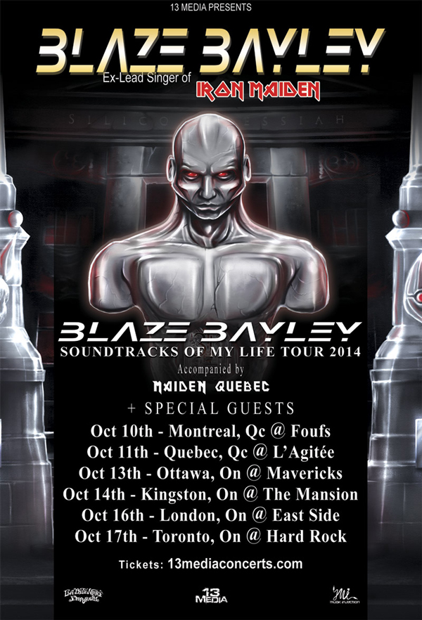 October 2014 Blaze Bayley poster