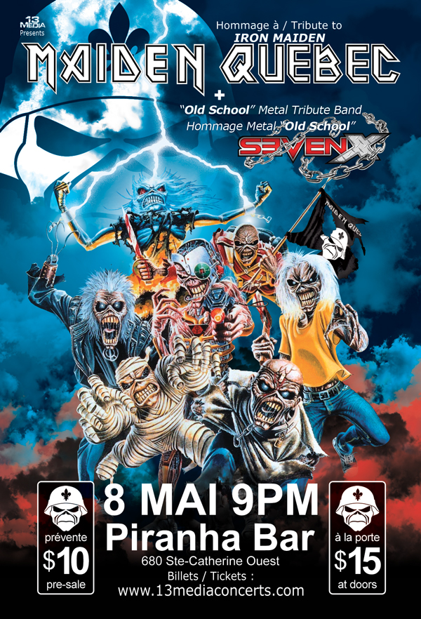 May 2015 Maiden Quebec poster