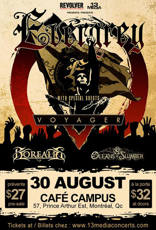 August 2017 Evergrey poster