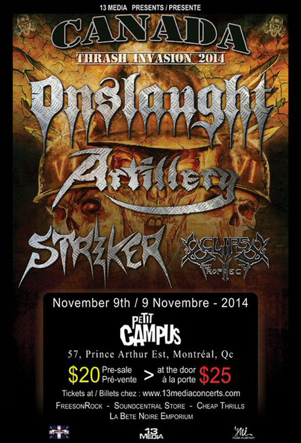 November 2014 Thrash Invasion poster