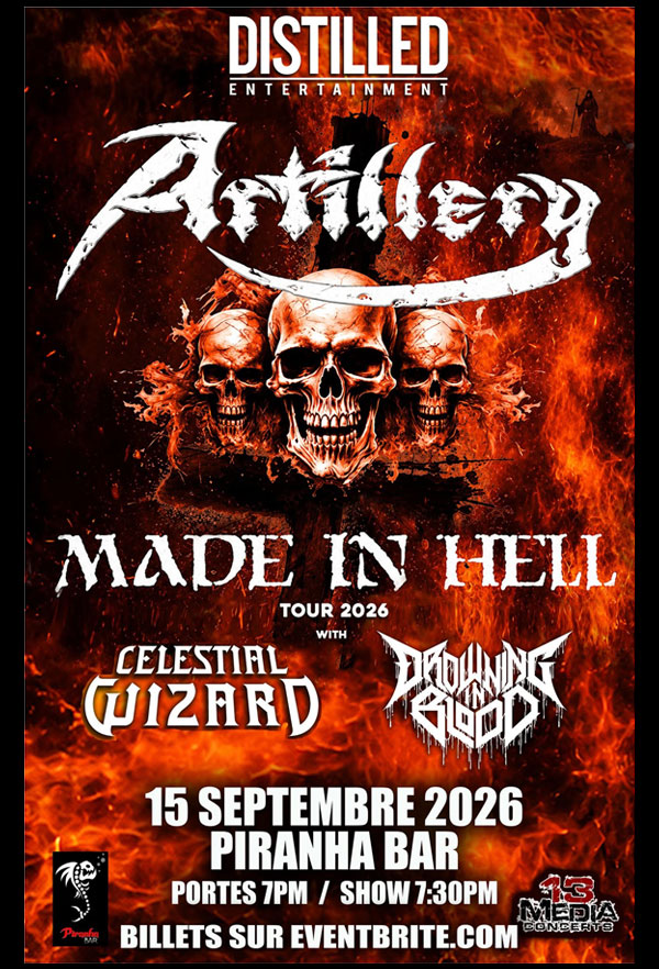September 2026 - ARTILLERY Poster